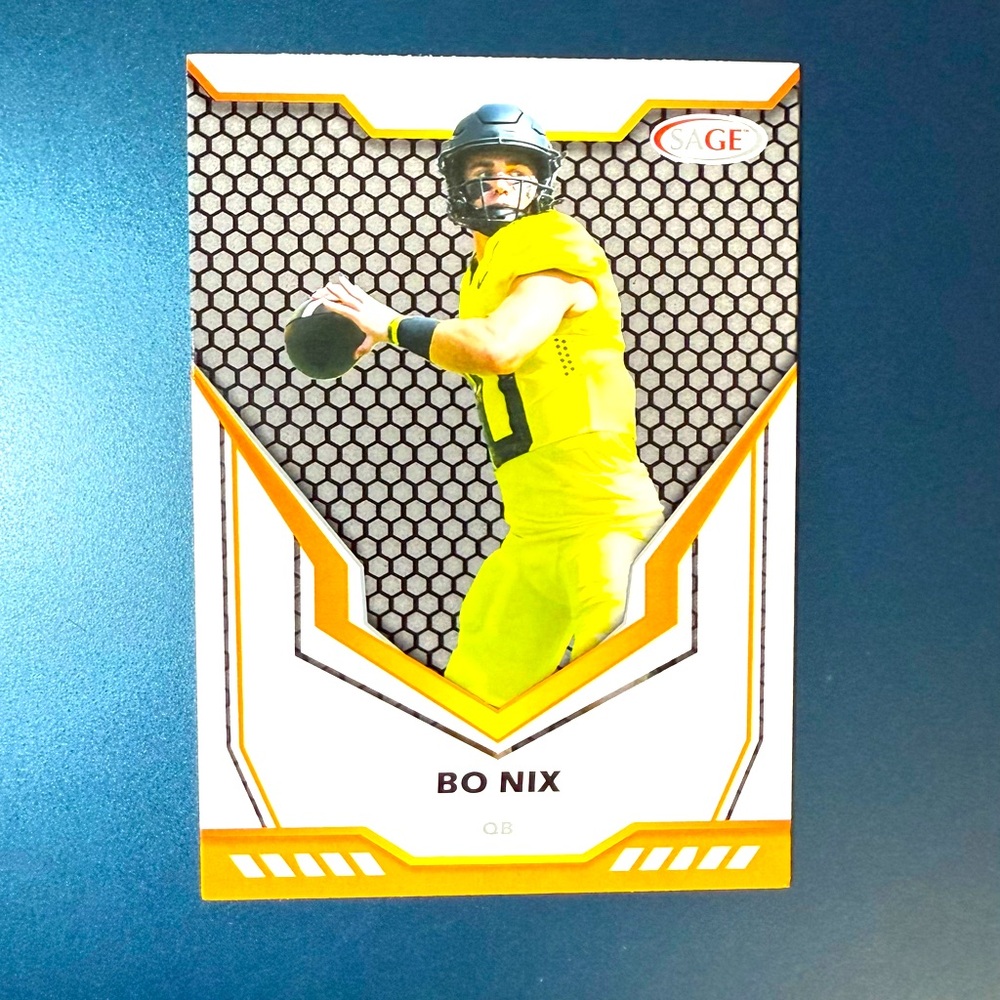 Bo Nix Rookie Card 2024 Panini SAGE HIT Collector’s Edition Denver Broncos